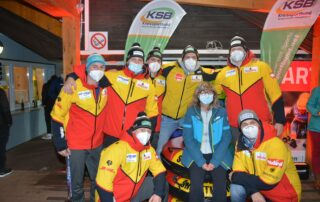 Sächsische Bobpiloten rauschen mit Unterstützern d